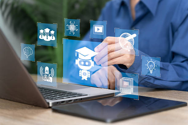 istock AI Technology Education and Global Online Learning Concept,  Businesswomen Use Artificial Intelligence E-learning System, Smart Education Platform, Skill Development and Future Learning Innovation 2253669872