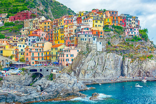 Manarola is one of the five towns that make up the Cinque Terre region in Italy