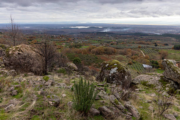 istock A rocky hillside with a view of a valley 2253677410