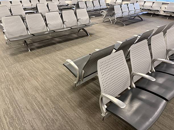 istock Empty airport terminal waiting area 2253681824