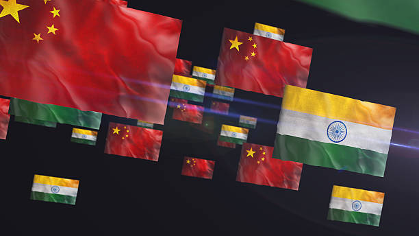 istock China and India waving flags 3d illustration 2253683158