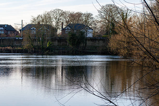 istock Early morning view of a pond. 2253691950