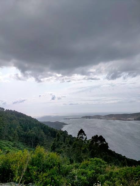 istock a view of Ferrol river from a mountain 2253700961