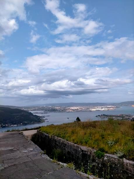 istock a view of Ferrol river from a mountain 2253700964