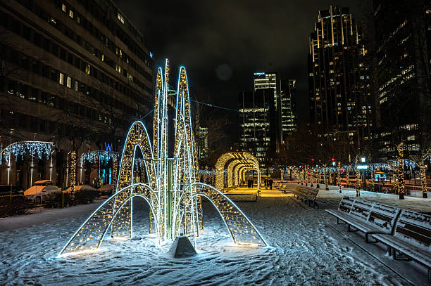 istock Christmas lights imitating a water fountain 2253704137