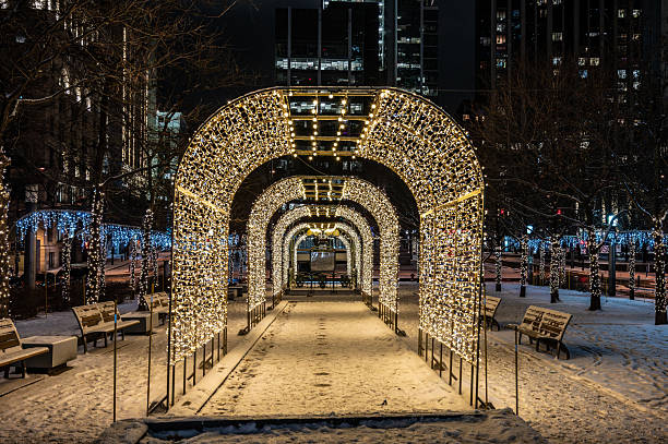 istock Christmas lights at a Montreal subway station 2253704151