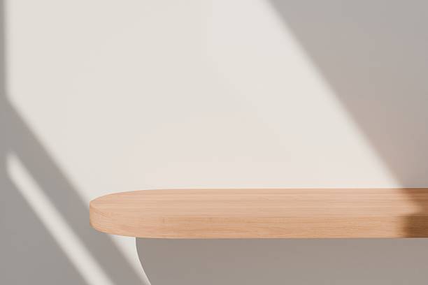 istock ooden podium with copy space for product display presentation on abstract background. minimal podium display concept. mockup wood podium. copy space. banner. cosmetic.3d rendering illustration. 2253705281