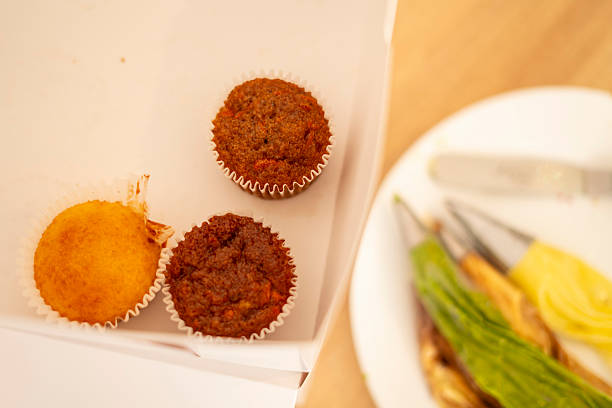 Young Colombian micro-entrepreneur making nature inspired cupcakes.Cupcakes with nature designs from the same sequence.