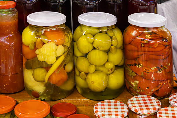 istock Pickled vegetables in pantry 2253714390