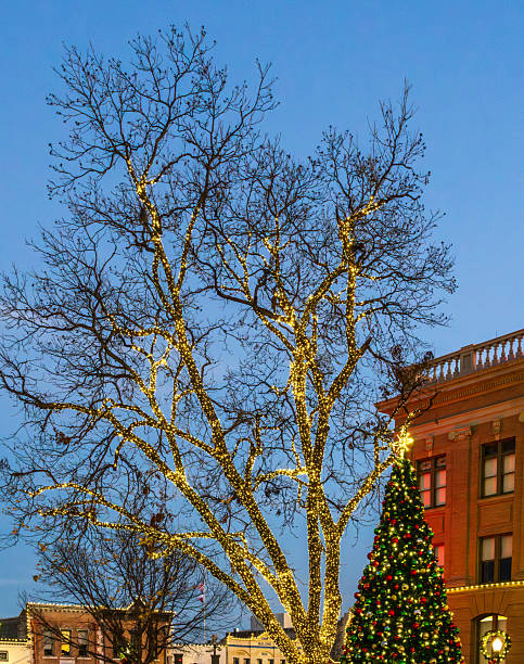 istock Sunset behind the Courthouse in Georgetown, Texas 2253718481