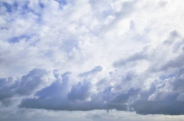 Wonderful New Zealand sky replacement  of background of clouds with blue sky.