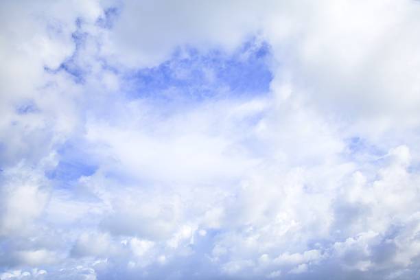 Wonderful New Zealand sky replacement  of background of clouds with blue sky.
