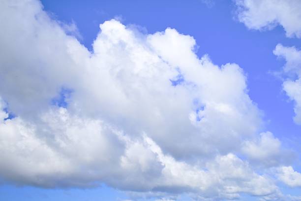 Wonderful New Zealand sky replacement  of background of clouds with blue sky.