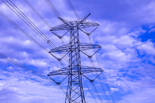 istock A large Transmission Tower set against a blue sky 2253731214