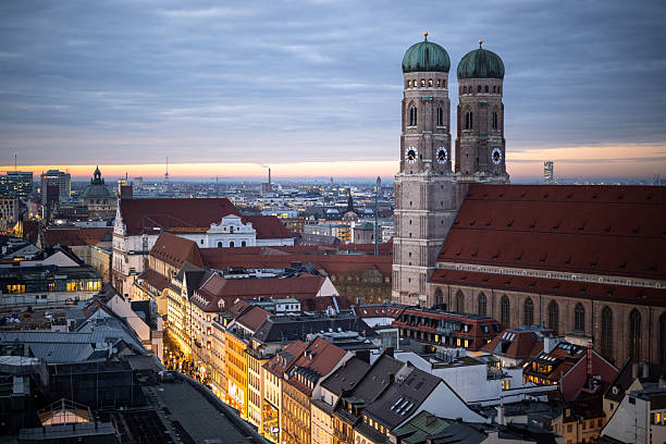 istock Munich city view near Marienplatz 2253735758
