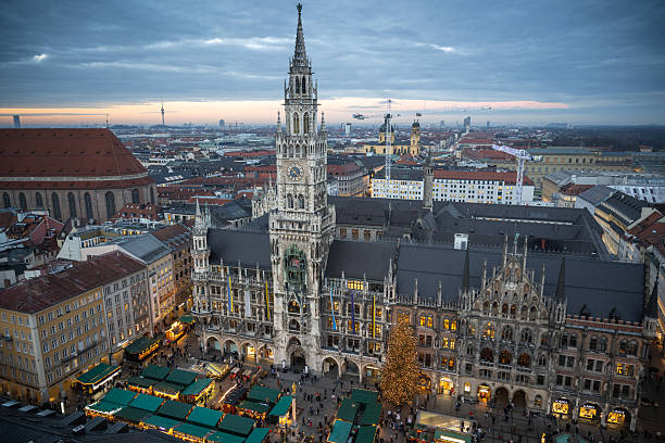 istock Munich city view near Marienplatz 2253735823