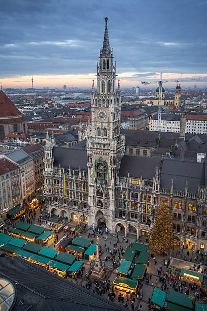 istock Munich city view near Marienplatz 2253735838