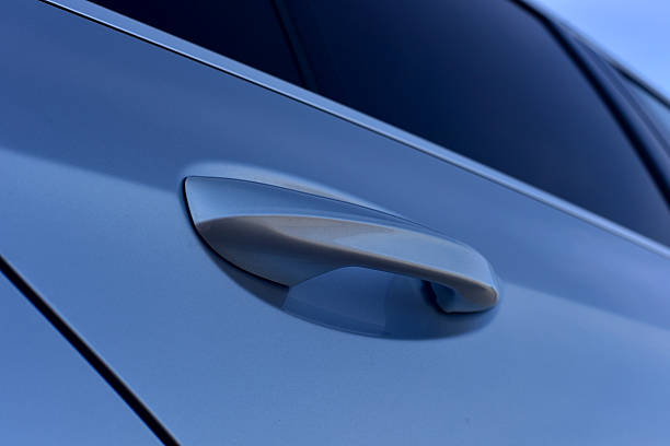 istock Handle on the passenger car door 2253736773