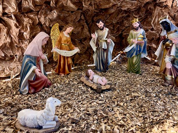 istock Vintage Christmas nativity scene. 2253745215