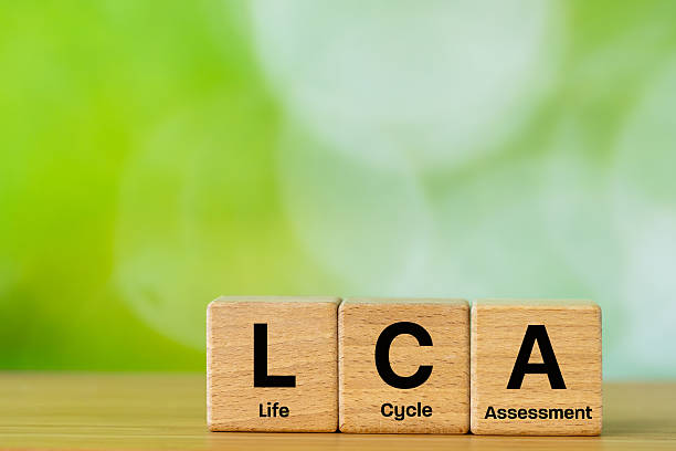 istock LCA Symbol written on wooden blocks. Life Cycle Assessment. analyzing the environmental impact of a product, service, or process. It helps companies identify critical points and strive for sustainable development. Copy space. Green background 2253747732