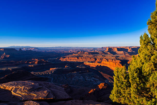 Dead Horse Point Canyonlands View - Scenic view near Moab, Utah USA.