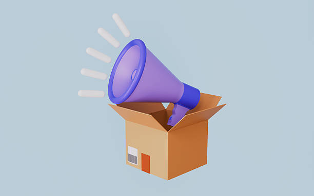 istock Campaign Launch 3d Icon, Digital Marketing concept 3d illustration 2253748728