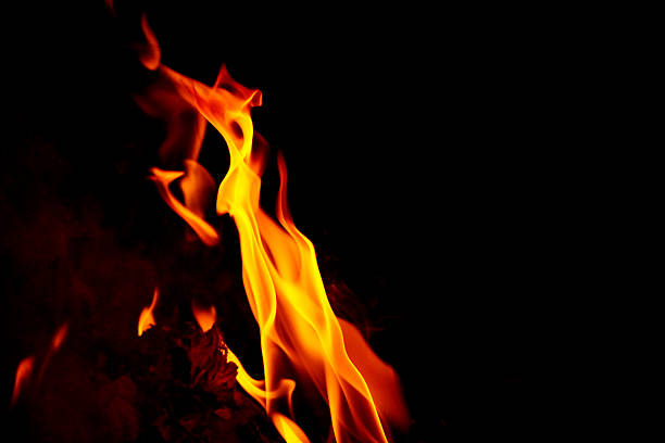 The burning fire looks like anger filled with revenge