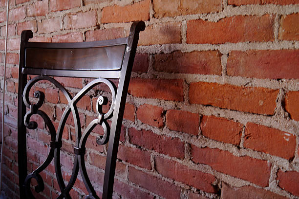 A moment between the lunch and dinner crowds at a neighborhood wine bar produced this trifecta of materials: wood, metal, and brick. California, 2014