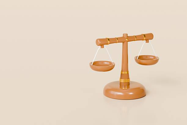 istock 3D justice Scales icon on isolated purple background. comparison weight, Libra, unbalanced, Imbalance justice scales icon cartoon. Scales domestic concept. 3d empty scale. blank balance. 3d render. 2253757787