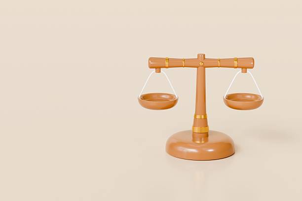 istock 3D justice Scales icon on isolated purple background. comparison weight, Libra, unbalanced, Imbalance justice scales icon cartoon. Scales domestic concept. 3d empty scale. blank balance. 3d render. 2253757796