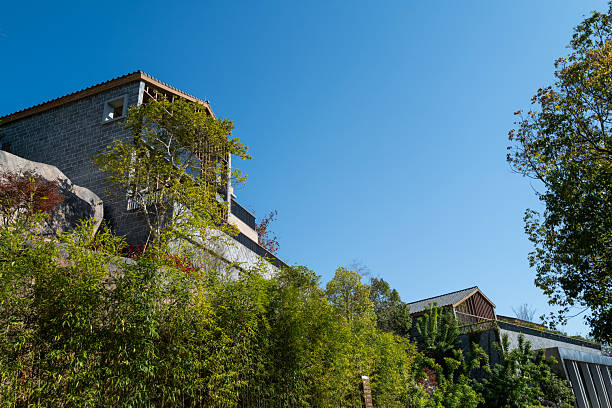 Neatly arranged vacation villas in the countryside of Fujian Province, China