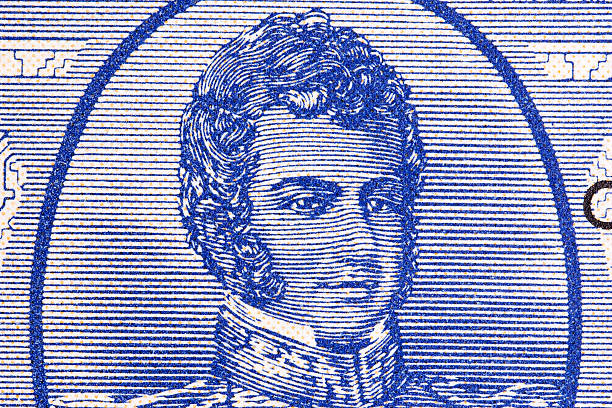 istock Bernardo O’Higgins a closeup portrait from old Chilean money 2253770702