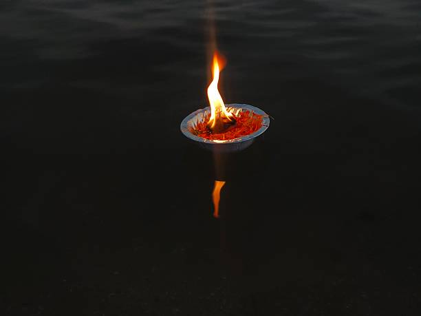 Warm light of lamps in a yacht