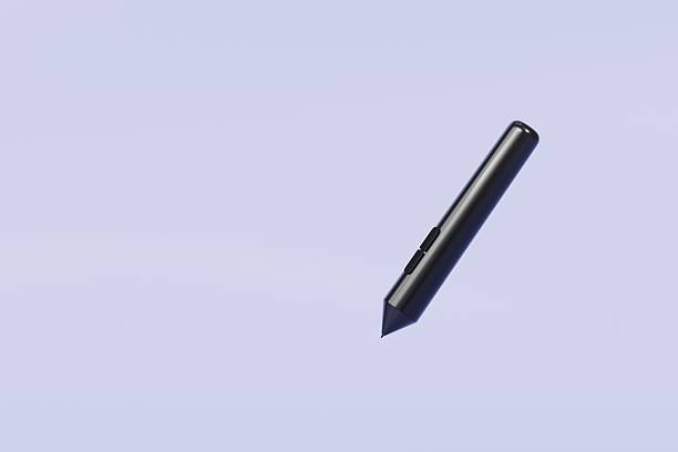 3d Digital Graphics Drawing Tablet Monitor Pen icon. Minimal Electronic drawing digital pen tablet. Art, Clipart Digital drawn stylus cartoon, object, graphic, line art, painting concept. 3d render.