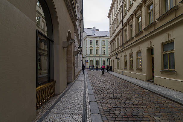 Prague, Czech Republic - 5 November 2025: View the street at the Old Town (Stare Mesto) district in Prague, the capital and largest city in the Czech Republic and the historical capital of Bohemia