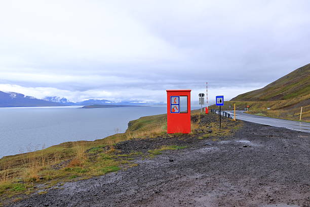 Cloudy sky at the atlantic ocean in northern Iceland