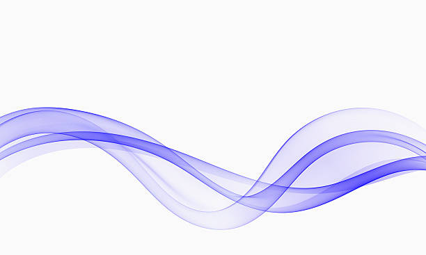 istock Elegant abstract purple wave with smooth transparent curves on a clean white background for modern design and digital layouts. 2253798813
