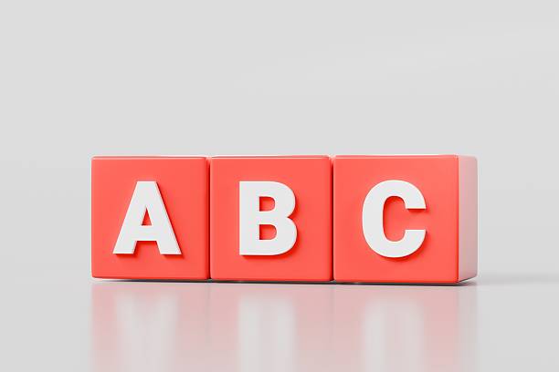 istock 3d Education Blocks icon. Preschool text ABC block. ABC education cube brick concept. School learn child play toy sign and kid math count box simple study symbol isolated on white background.3d render 2253805918