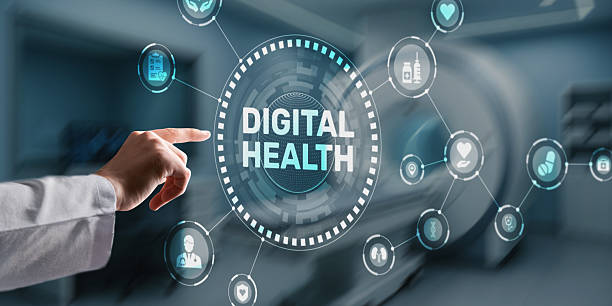 istock Digital Health concept with medical data and analytics on a futuristic screen interface 2253806431