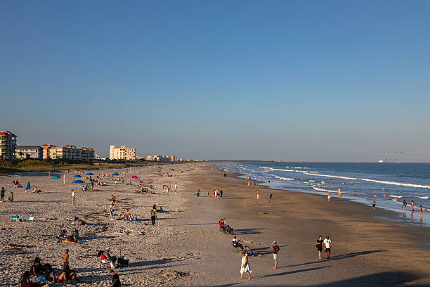 istock Crowded Beach Scene at Cocoa Beach, Florida 2253814036