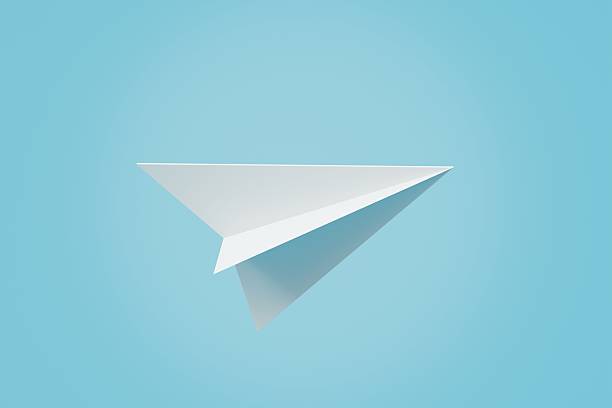istock 3d Paperplane Icon isolated on blue background, suitable for website, mobile app, print, presentation, infographic, and other projects. Minimal Cartoon White Paper plane for education. 3d render. 2253814673