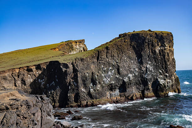 istock Rocky Coastal Cliffs by the Ocean in Iceland 2253818338