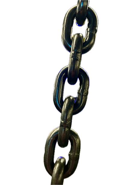 istock Hanging Metal Chain Links 2253829718