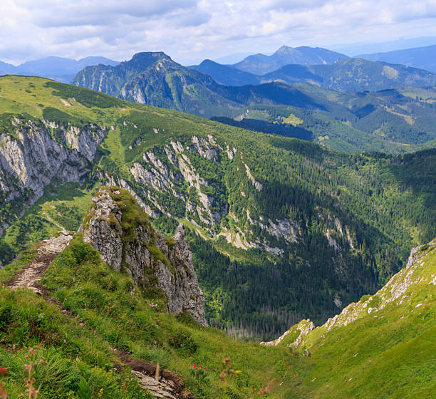 istock Deep Mountain Valley and Steep Rocky Ridges 2253830168