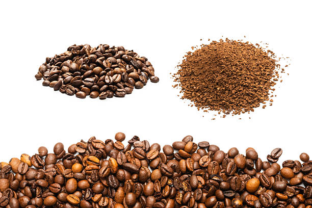 istock Coffee beans on a white background. Top view. 2253830506