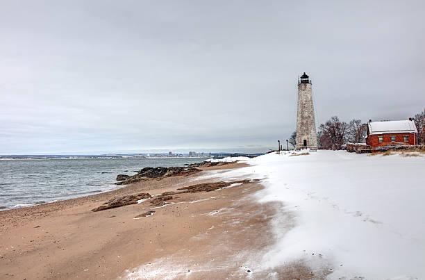 istock Five Mile Point Light in New Haven Connecticut 2253831794