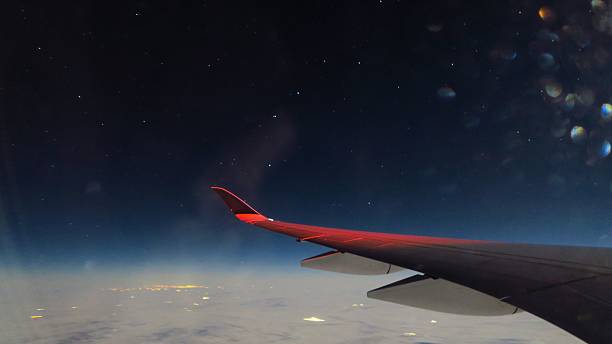 istock Starry night from the aircraft point of view 2253833941