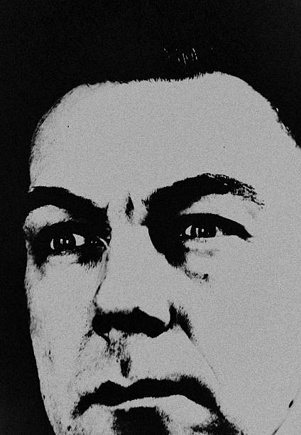 istock Abstract Black and White Portrait of a Man. 2253834383