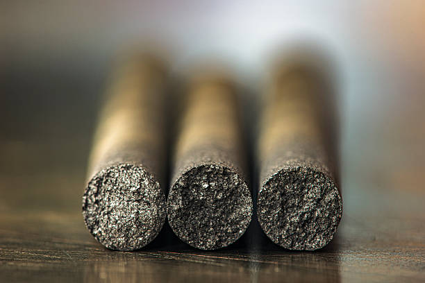 Industrial carbon and graphite granules used in metallurgical and electrical processes