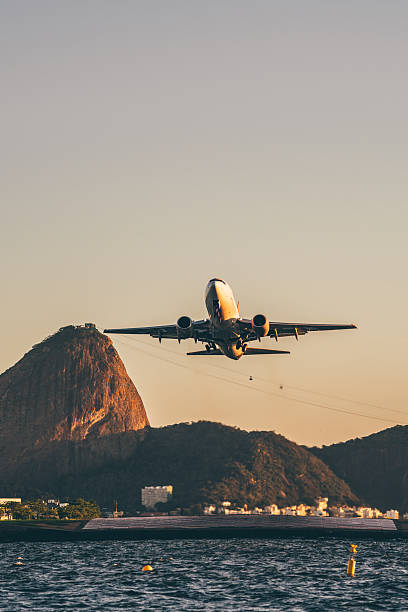 istock Jet over Sugarloaf at sunset 2253839117